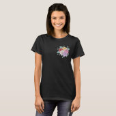 可愛いバラのガールズTシャツデザイン Tシャツ (正面フル)