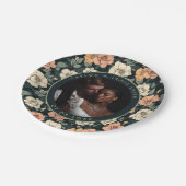 可愛いバラビーチ結婚式結婚プレート感謝していfor U ペーパープレート (アングル)