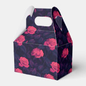 可愛いバラ誕生日お気に入りデザートテーブル フェイバーボックス (裏面サイド)