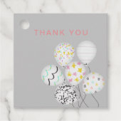 可愛いバルーン感謝していパーティーお誕生日 フェイバータグ (正面)