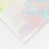 可愛いバレエ靴スケッチ水彩手描き フリースブランケット (角)