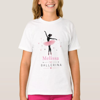 "可愛いバレリーナの誕生日ギフト | バレエダンスTシャツ Tシャツ
