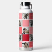 可愛いバレンタインデー10フォトグリッド ウォーターボトル (背面)