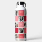可愛いバレンタインデー10フォトグリッド ウォーターボトル (正面)