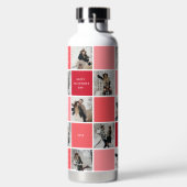 可愛いバレンタインデー10フォトグリッド ウォーターボトル (左面)