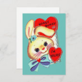 可愛いバレンタインデー サンキューカード (正面/裏面)