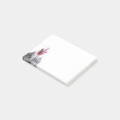 可愛いバンタムコーチンヘンフォト4x3ノート ポストイット (アングル)