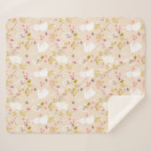 可愛いバンニー シェルパブランケット (正面(横))