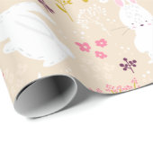 可愛いバンニー ラッピングペーパー (ロールコーナー)