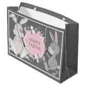 可愛いバンニー ラージペーパーバッグ (裏面アングル)