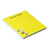 可愛いバンブルミツバチ ノートパッド (アングル)