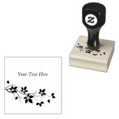 可愛いバージニアクリーパ離れーの文字を追加 ラバースタンプ (押印)