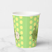 可愛いパイナップルグアバおもしろいfeijoa漫画 紙コップ (右)