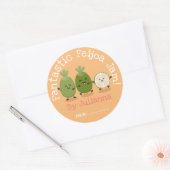 可愛いパイナップルグアバfeijoaジャムラベル漫画 ラウンドシール (封筒)