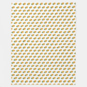 可愛いパイナップルパターン |受精モダン力IVF フリースブランケット (正面)