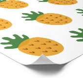 可愛いパイナップルパターン |受精モダン力IVF ポスター (角)