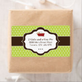 可愛いパイ包装と出荷ラベル ラベル (インサイチュ)