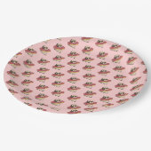 可愛いパグインアドーナツ紙プレート ペーパープレート (アングル)