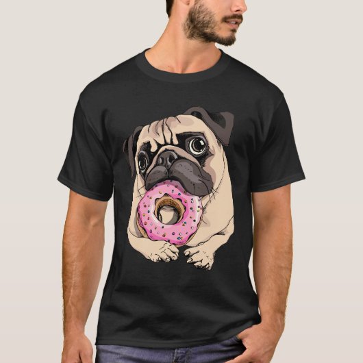 可愛いパグエッセンシャルTシャツ583 Tシャツ (正面)