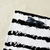 可愛いパグパターンデザイン ビーチタオル (インサイチュ)