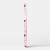 可愛いパグ犬お母さんピンク Case-Mate iPhoneケース (裏面 / 右)