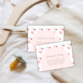 可愛いパステルスウィートアーチブック赤ちゃんシャワー エンクロージャーカード