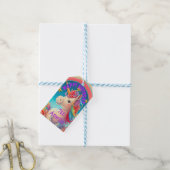 可愛いパステルピンク&ブルーユニコーンをテーマにしたパーティー ギフトタグ (より糸付き)