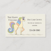 可愛いパステルユニコーン気にチャイルド名刺 名刺 (正面)
