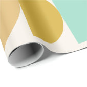 可愛いパステルレインボージオメトリックシェイプパターン ラッピングペーパー (ロールコーナー)