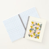 可愛いパステル幾何学的パーソナライズされた形状 ノートブック (内部)