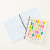 可愛いパステル幾何形状パーソナライズされた名 ノートブック (内部)