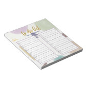 可愛いパステル抽象芸術ブラシストローク一覧 ノートパッド (アングル)