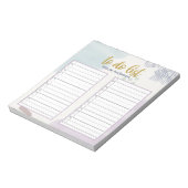 可愛いパステル抽象芸術ブラシストローク一覧 ノートパッド (回転)