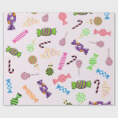 可愛いパターガーリーンキャンディはピンクを好む ラッピングペーパー (フラット)