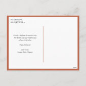 可愛いパター不気味ンハッピーハローウィン写真 シーズンポストカード (裏面)