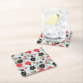 可愛いパター日本のンデザインケースメイトiPhone Cas スクエアペーパーコースター (インサイチュ)