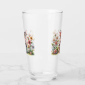 可愛いパッチワーク豚インフローラ園 タンブラーグラス (左)