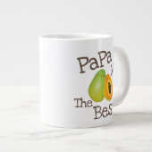 可愛いパパイヤフルーツパ最高のンプおもしろいンパパ ジャンボコーヒーマグカップ (正面右)