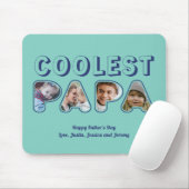 可愛いパパカスタム切り出し家族フォトファーザー マウスパッド (マウス)