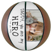 可愛いパパ私のヒーロー父の日写真 バスケットボール (縦)