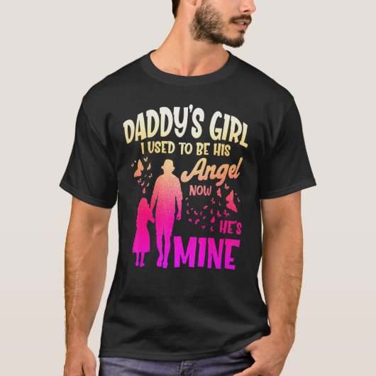 可愛いパパ・エンジェル今は天使だった Tシャツ (正面)
