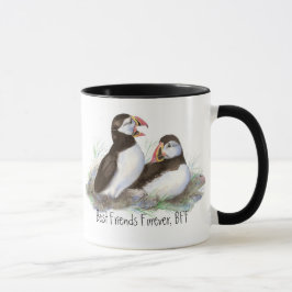 可愛いパフ最高のィン、永遠の友だち、BFF、鳥 マグカップ