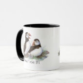 可愛いパフ最高のィン、永遠の友だち、BFF、鳥 マグカップ (正面左)