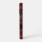 可愛いパレスチナ人少女の刺繍赤いタスリーズ iPhoneケース (左側面)