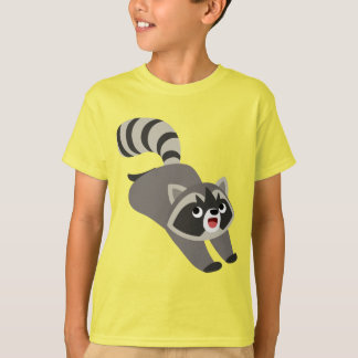 可愛いパンク漫画ラクーン子供Tシャツ Tシャツ
