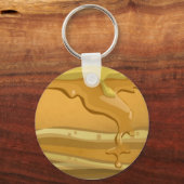 可愛いパンケーキとメープルシロップ キーホルダー (正面)