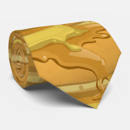 可愛いパンケーキとメープルシロップ ネクタイ