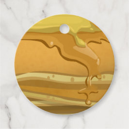 可愛いパンケーキとメープルシロップ フェイバータグ