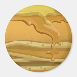 可愛いパンケーキとメープルシロップ マグネット