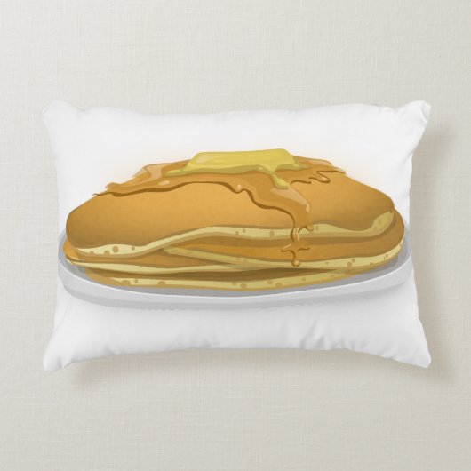 可愛いパンケーキのメープルシロップ アクセントクッション (正面)